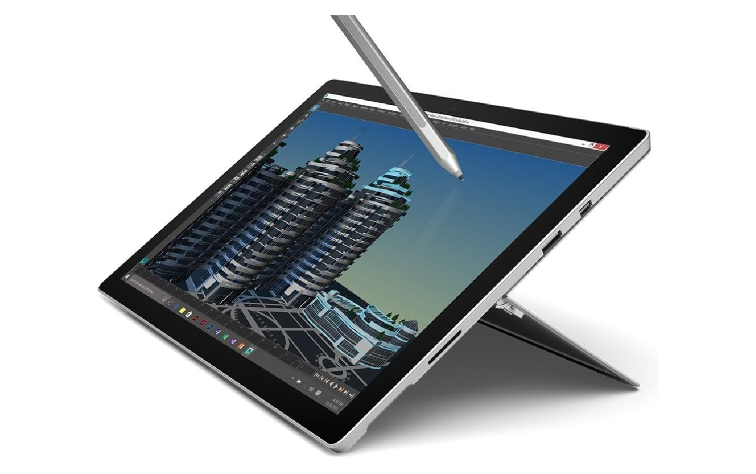 Microsoft Corporation Surface Pro 4-1724 Intel Core i7-6th Gen 16GB RAM 256GB SSD Microsoft Windows 10 Pro Touchscreen