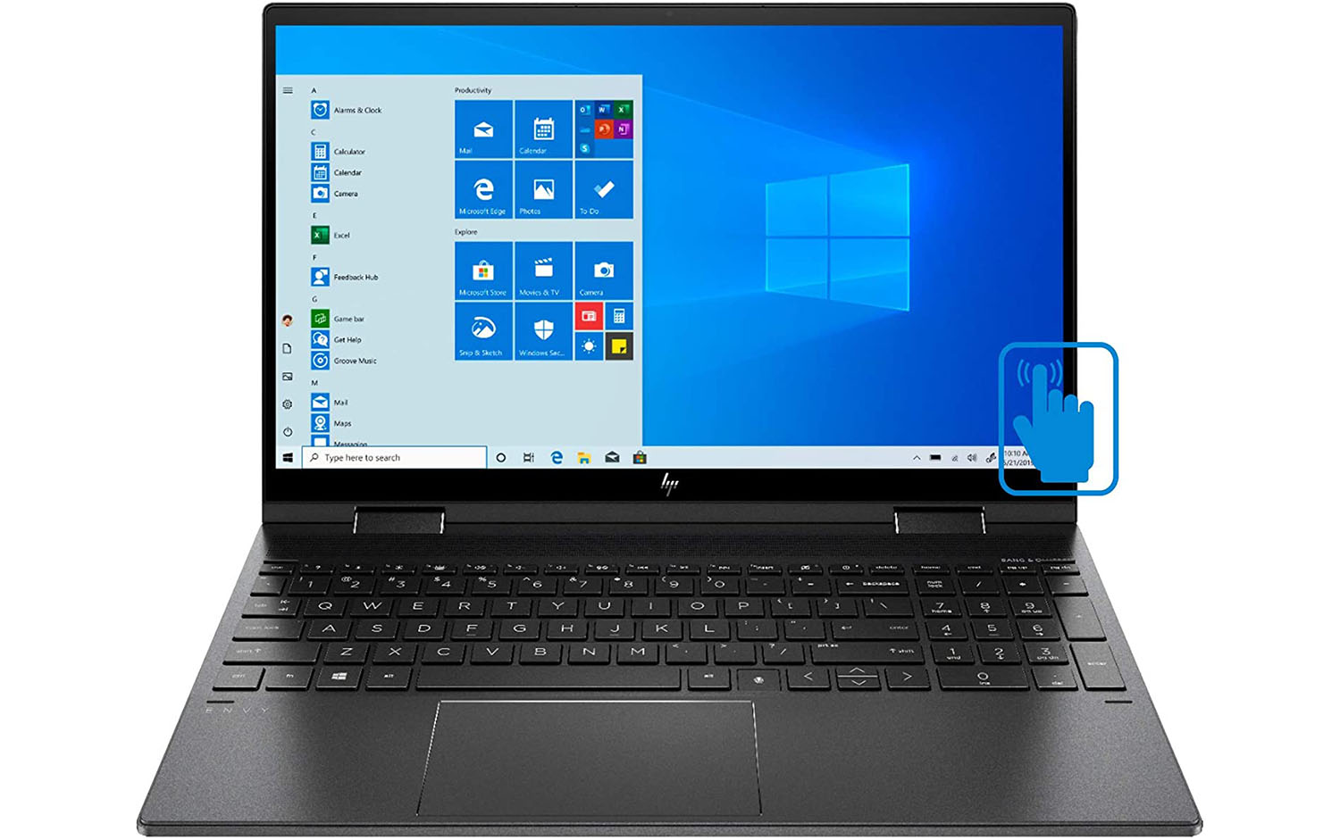 HP Envy 15 x360-ee1093cl AMD Ryzen 7 12GB RAM & 512GB SSD Microsoft Windows 11 Home Touchscreen