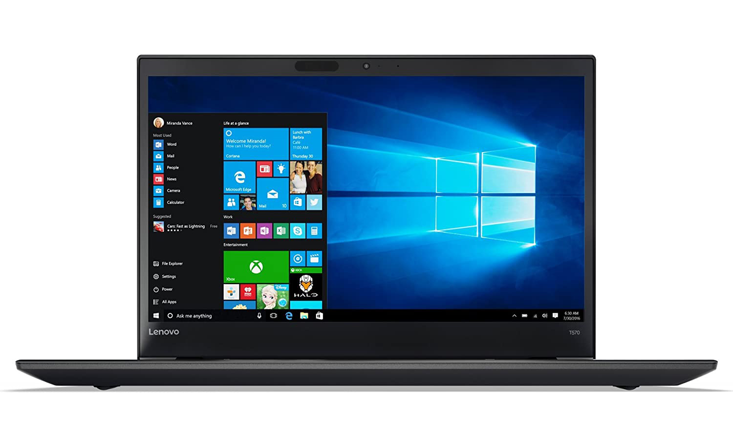 Lenovo ThinkPad T570 Intel Core i5-7th Gen 8GB RAM 256GB SSD Microsoft Windows 10 Pro