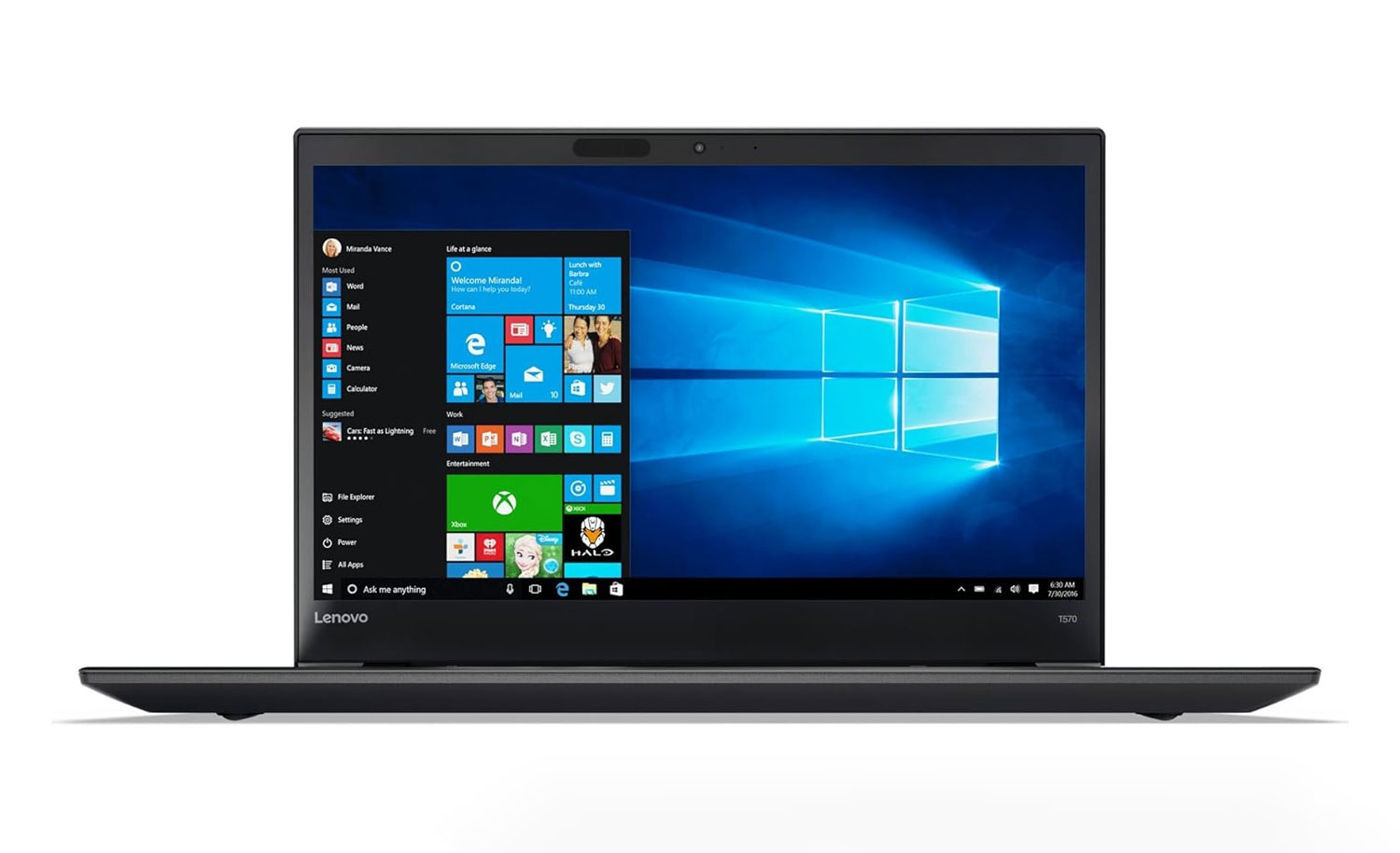 Lenovo ThinkPad T570 15.6-inches Intel Core i5-7th Gen 8GB RAM 256GB SSD Microsoft Windows 10 Pro