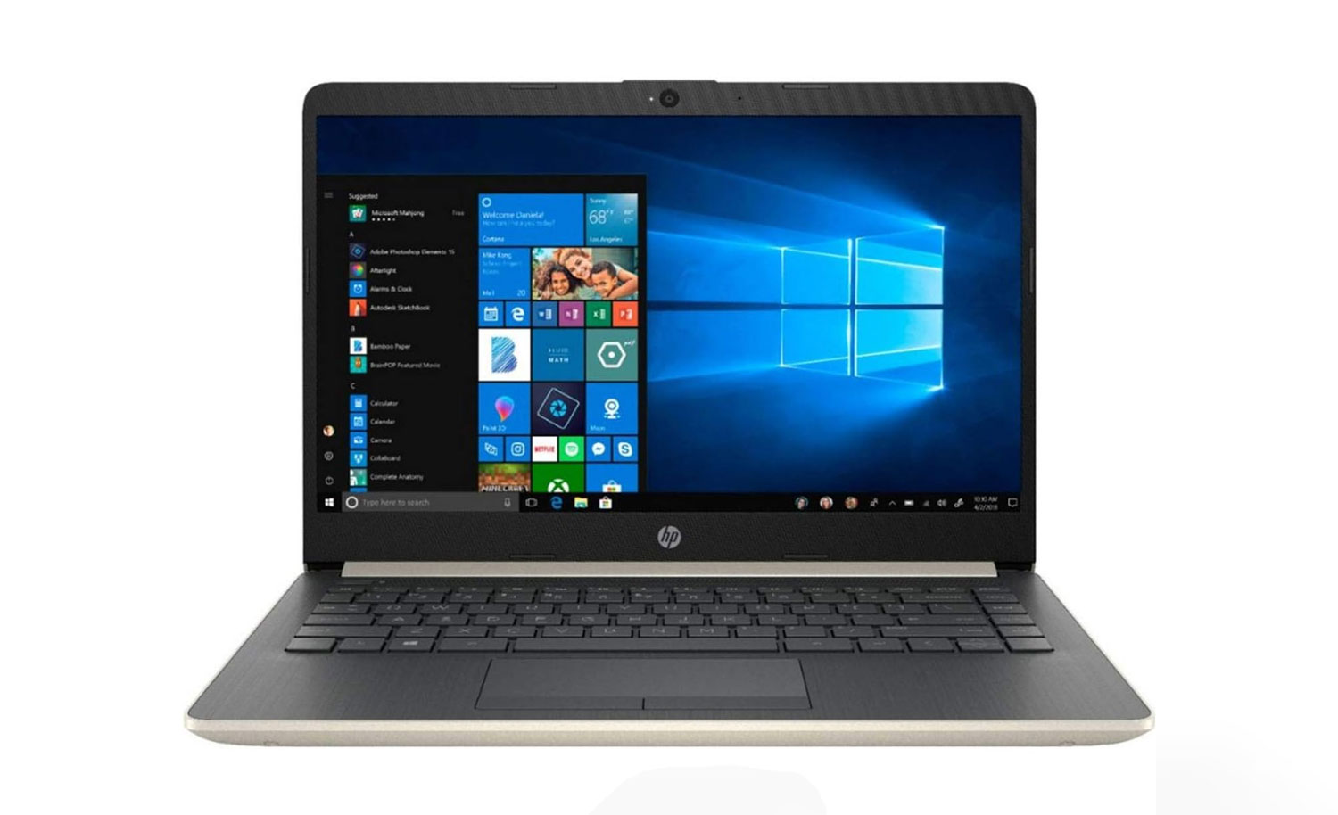 HP Notebook – 14-cf0006dx 14-inch Intel Core i3-7th Gen 16GB RAM 128GB SSD Microsoft Win 10 Home in S Mode